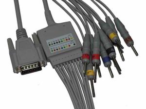Wholesale Cardiomaq 10 Lead ECG Cable For 100H 300H 600H 1200H EKG Machine from china suppliers