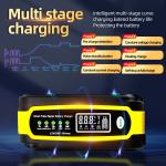 Universal Portable Automatic LCD Smart Pulse Repair Trickle Car Battery Charger