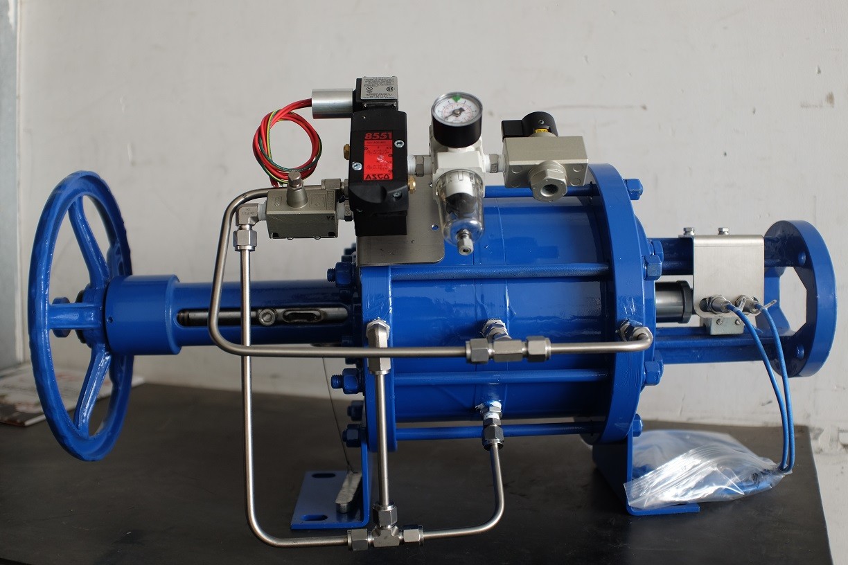 Gate Valve Liquid Oxygen Equipment Pneumatic Linear Actuator Carbon Steel Material