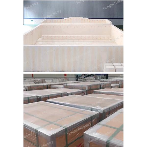 Little MgO Content Zircon Corundum Bricks for Glass Melting Furnace Erosion-Resistant