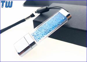 Wholesale Acrylic Customized Colorful Diamond LED Light Shinning 2GB USB Flash Pen Drive from china suppliers