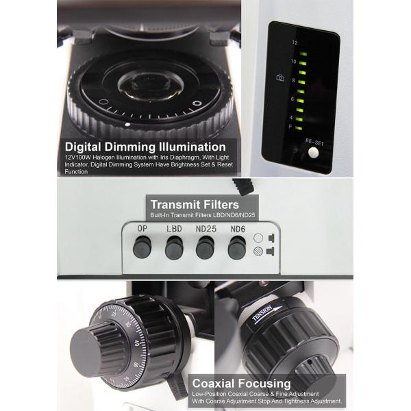 OPTO-EDU A12.0910 Research Scientific Laboratory Microscope Semi-APO Upgrade BF+DF+PL+PH+FL+DIC