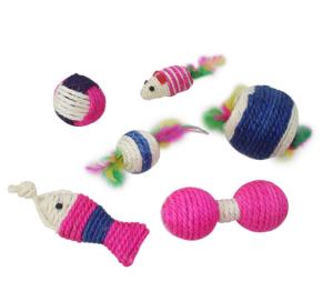 Wholesale Interactive Robot Mouse Cat Toy Seagrass Ball from china suppliers