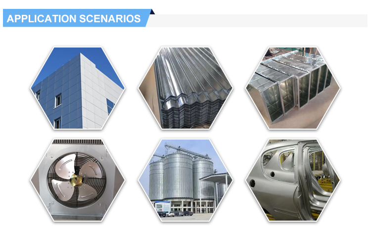 Corrugated sheets making Dx51d Dx52d Dx53d carbon galvanized steel sheet plate with punching processing service