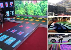 Wholesale P1.25 Outdoor Light Up Dance Floor , DJ Club Dance Floor Waterproof With 1920Hz from china suppliers