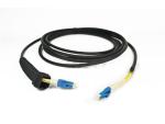 NSN-LC/UPC G657A1 Fiber Optic Cable Assemblies Duplex 90 Degree 7.0mm Diameter
