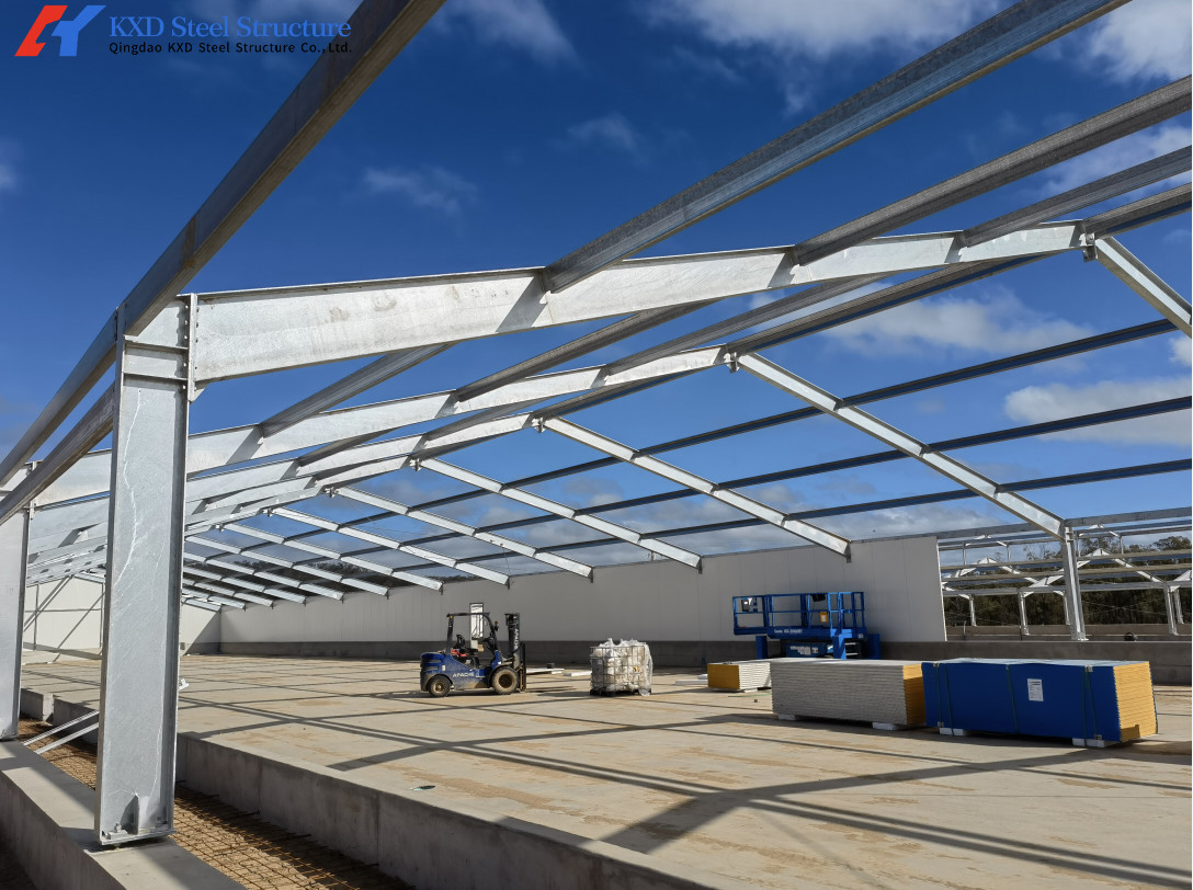 Heavy Duty Steel Cattle Buildings Customized Steel Structure Animal Husbandry Equipment