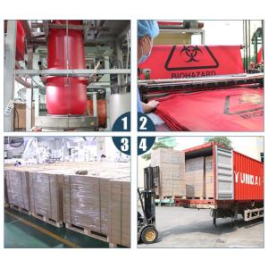 Wholesale Red Isolation Infectious Biohazard Waste Bag High Density 17 Microns 40-45 Gallon from china suppliers