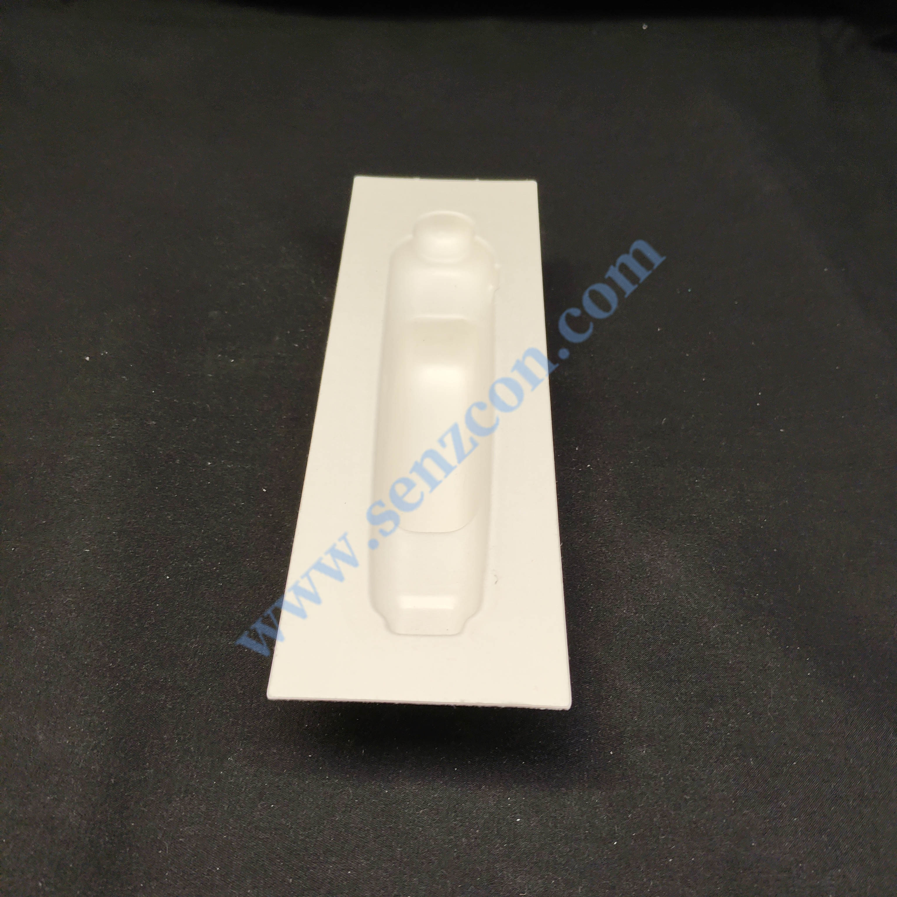 Factory-customized white pulp-molded base for voice recorders, embedded with anti-drop and anti-vibration plant fibers, suitable for wet pressing and
