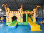 Commercial Grade Outdoor Inflatable Combo Zoo Giraffe Inflatable Bounce House