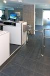 Wall Mounted Pedestrian Turnstile Gate Full Automatic Motorised For Bus Entrance
