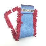 Customized Blue Industrial Quickie Dry Mop 500gsm Tassel Mop Pad Heads