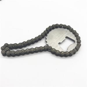 Wholesale Cool Innovative Promotion Fancy Gift Brushed Metal Stainless Steel Bicycle Chain Laser Engrave Beer Bottle Opener from china suppliers