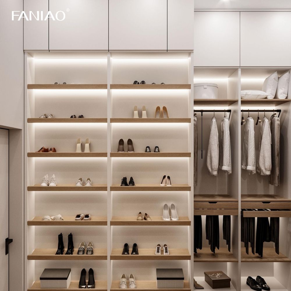 Aluminium Closet Home Furniture Bedroom Furniture Wardrobe Customized Durable Modern Bedroom Cabinets Wooden