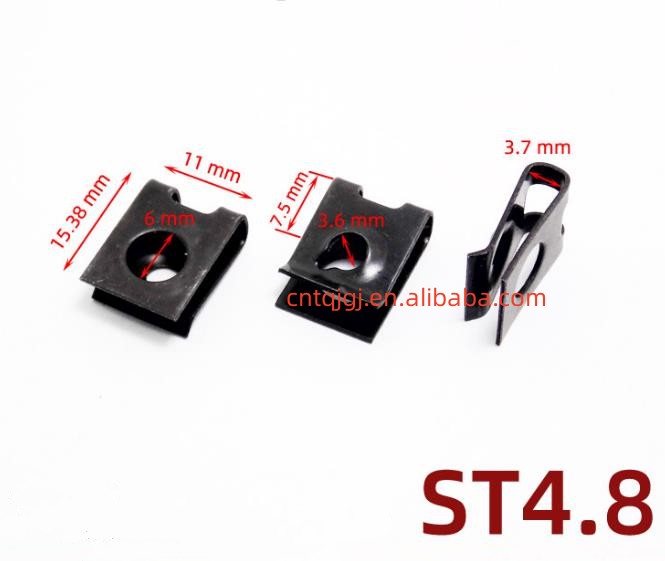Oil Gas Stainless Steel Spring U Shape Lock Nut U Clip Nut for Retail Industry Plain