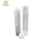 Round 75 ML Toothpaste Packaging Tube , Screw Cap White Tube Packaging