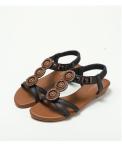 BS175 Fashion Sandals Women'S European And American Rhinestone Cross Strap Back