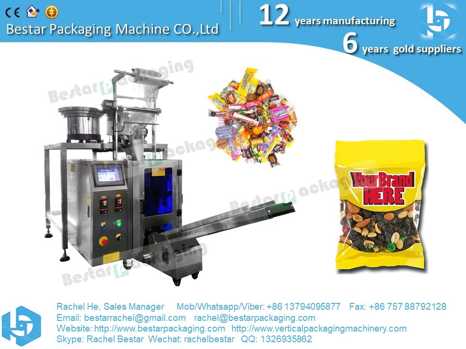 Bestar two bowls counting packaging machine for jelly beans