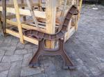 Antique Powder Coated Cast Iron Bench Ends And Steel Garden Bench Seat