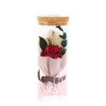 Christmas Gift Preserved Rose Flower Fashional Babysbreath Wishing Bottle
