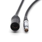 External Red Camera Monitor Cable , XLR 4 Pin To 6pin Power Cable