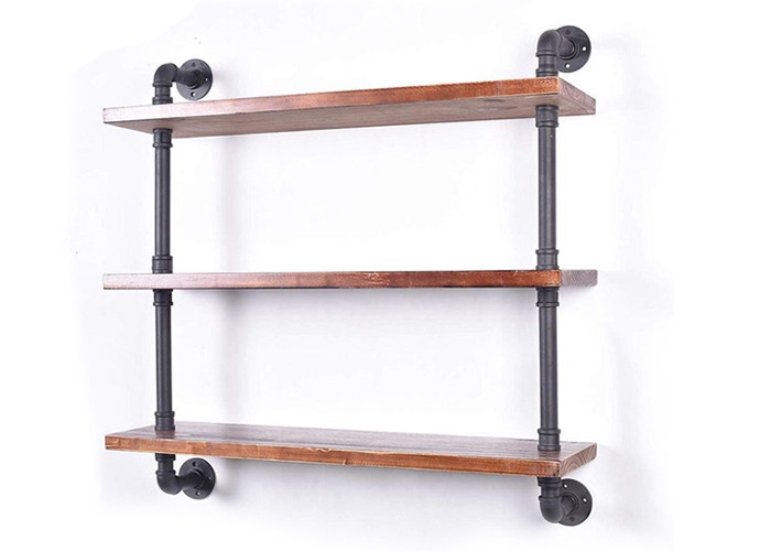 Home Decor Black Iron Wall Shelves
