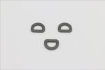 New style matte gun metal color flat meat d ring buckle 12 mm for bags