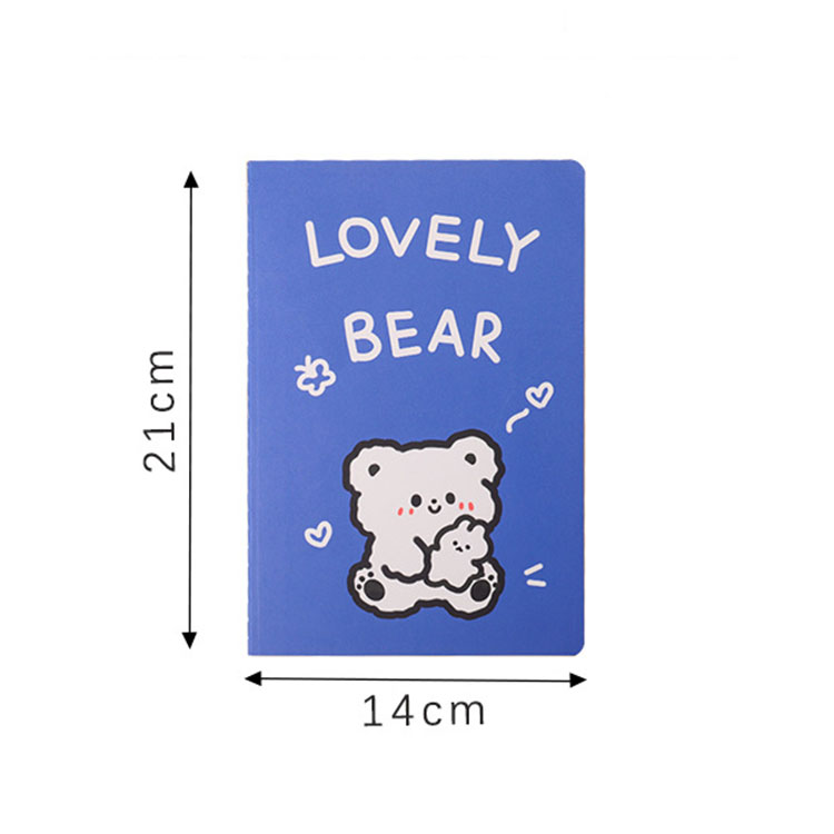 Kawaii Cartoon Little Bear Notebook A5 Size No Adhesive Perfect for Stationery Lovers