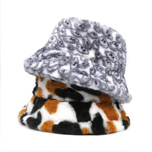 Wholesale Outdoor Leisure Fisherman Wide Brim Bucket Hats Windproof Winter Women Fur Bucket Hat Cap Bulk from china suppliers