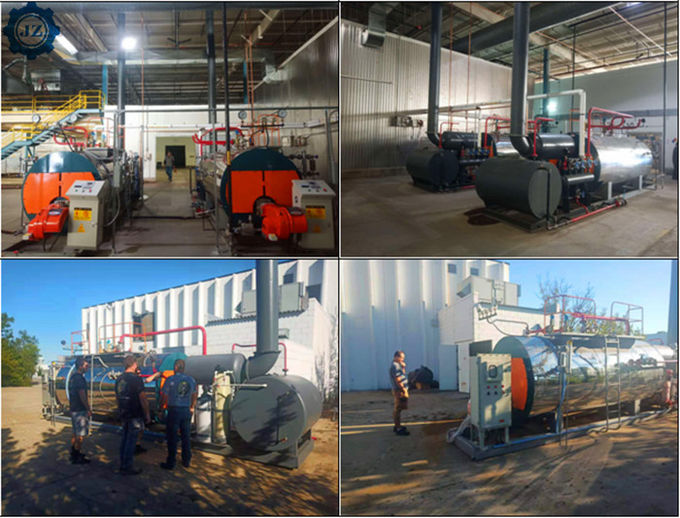 100hp 1.5ton/H 1500kg Horizontal Gas Oil Fired Steam Boiler For Printing And Dyeing