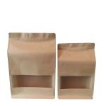 sac en papier kraft brun avec fenetre depolie
