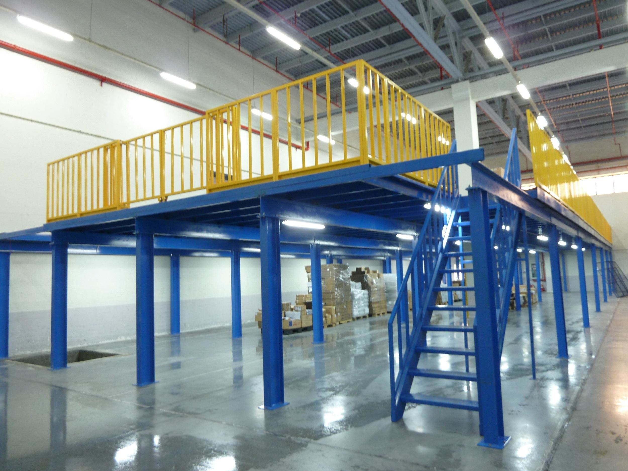 Steel Mezzanine Heavy Duty Shelf Customized Storage Tire Racking