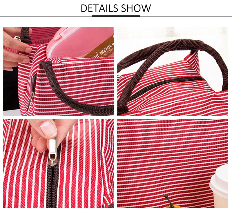 Travel Zipper dirtproof Oxford Thermal Grocery Tote