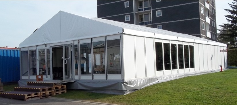 Waterproof Glass Wall Tents Outdoor White Garden Pavilion Canopies