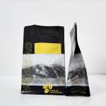 250g Coffee Powder Food Packaging Pouch Flat Bottom With Zipper Lock