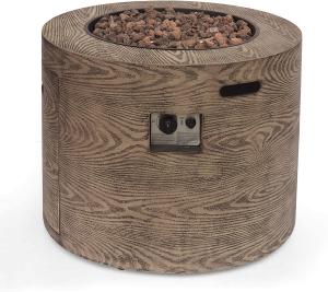 Wholesale Outdoor Brazier Stocked Propane Gas Fire Pit Wood Pattern Brown from china suppliers