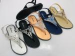 T Shape sequin Fashion Thong Women Flat Size 36-41 Women Jelly Flip Flops Sandal