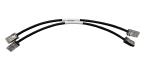 RJ45 Gigabit Industrial Wire Harness 2P X 28AWG Black Network Cable Harness