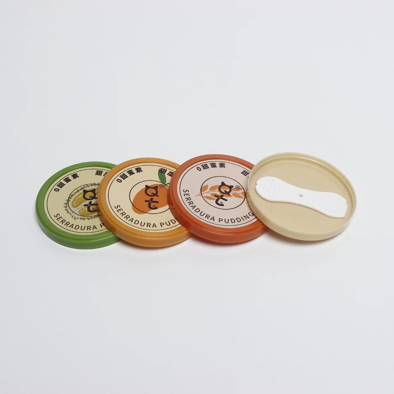 Ice cream box round doodle tin custard pudding cup with lid plastic small disposable cup yogurt cup