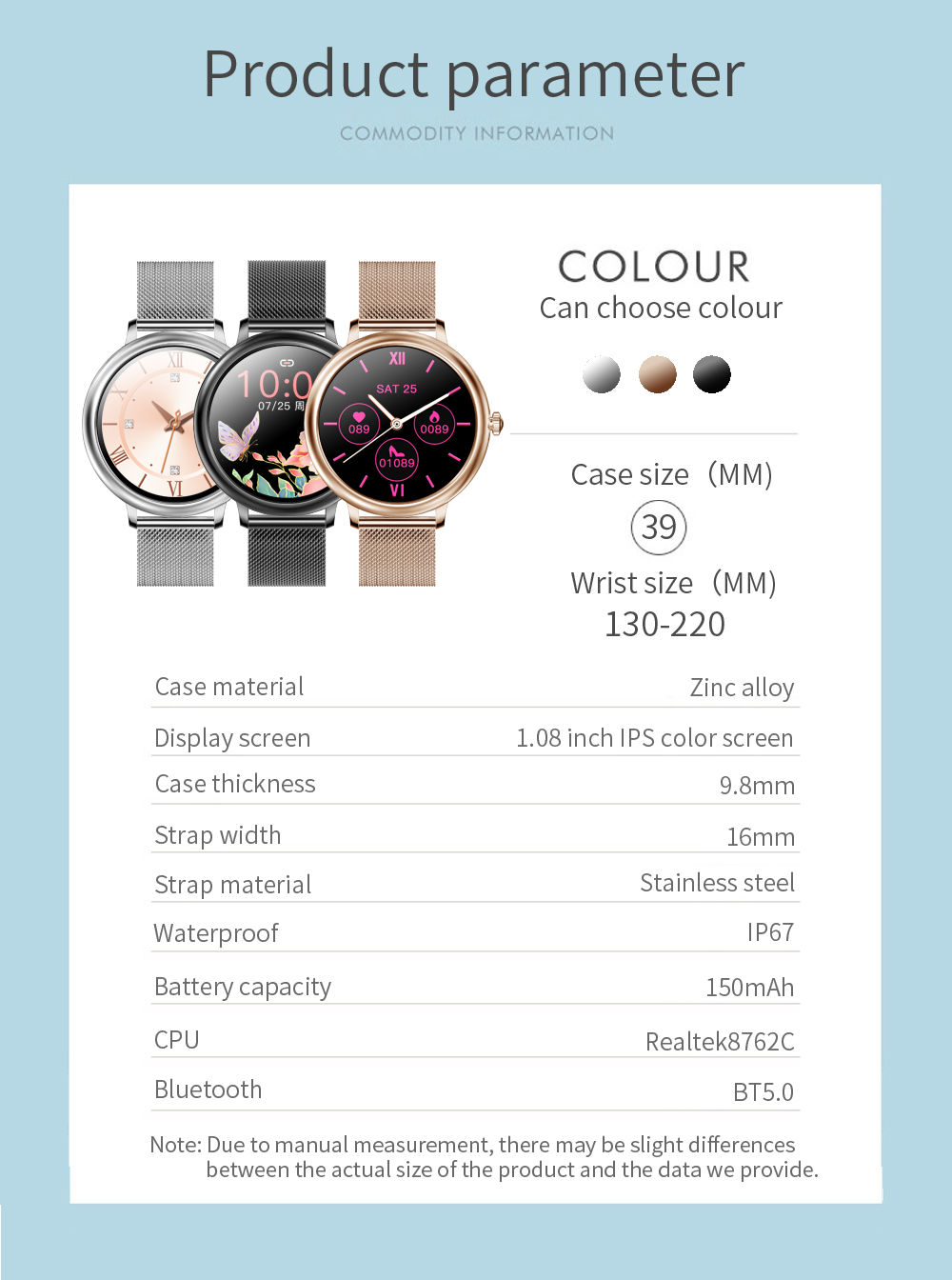 CF90 Smartwatch Android Phone BLE Sport Touchscreen Locking Gps Tracking Bracelet
