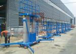 1.1kw Aerial Work Platform Aluminum Alloy Mast Lift AC220/50Hz