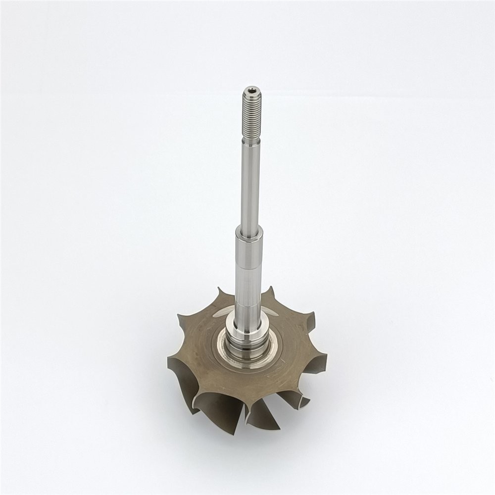 TA34 Turbo Exhaust Wheel Shaft For 451314-0003-9B 9 Blade Turbochargers