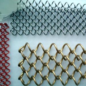 Wholesale Diamond Chain Link Aluminum 2.0mm Decorative Wire Mesh from china suppliers