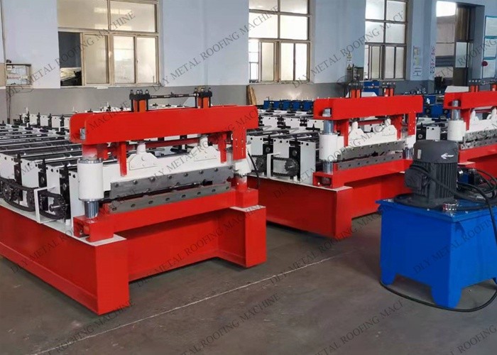 Trapezoidal 3phases Roof Roll Forming Machine Plc Control System