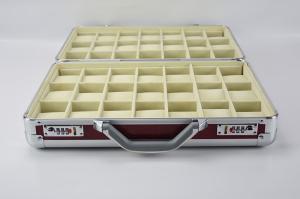 Wholesale PU Leather Watch Carry Case For 42 Watches With Pillows Portable Aluminum Suitcases from china suppliers