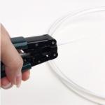Green 3.0 X 2.0 Mm FTTH Tools Fiber Optic Cable Stripper For Steel Wire