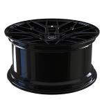 Satin Matte Black 2 Piece Forged Wheels Dics Spoke Barrel Lip For Mercedes Benz