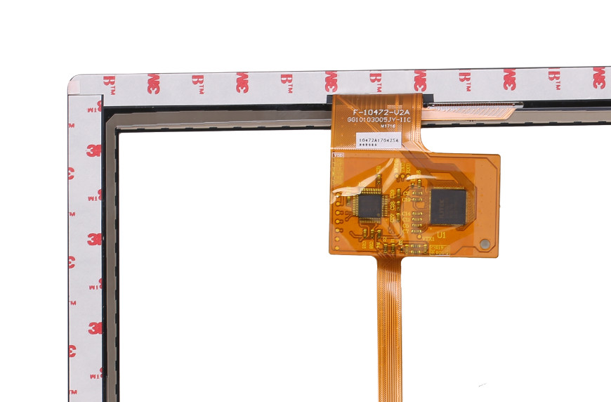 POS G+G 10.1 Inch Projected Capacitive Touch Panel With I2C Interface , Lcd Touch Screen Panel