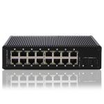 HUASIFEI Industrial Managed POE Switch 16 Gigabit Port 48-56V DC