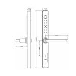 Compatible Digital Front Door Lock OEM 20mm Outdoor Smart Lock